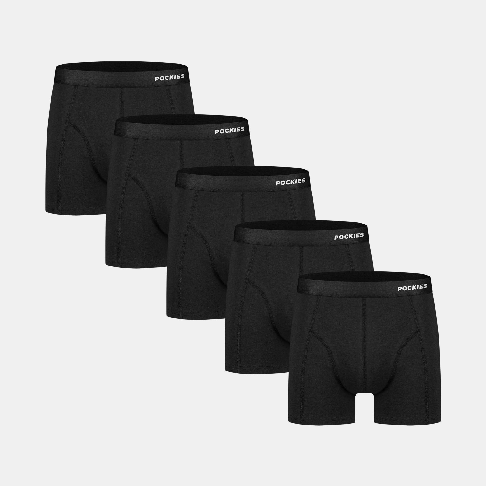 5-Pack Black Briefs