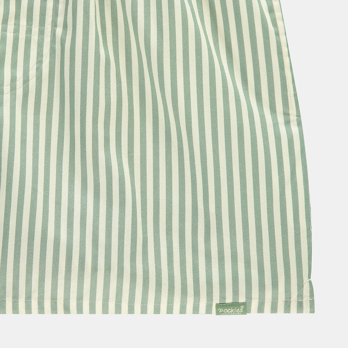 Pocketless Green Striped
