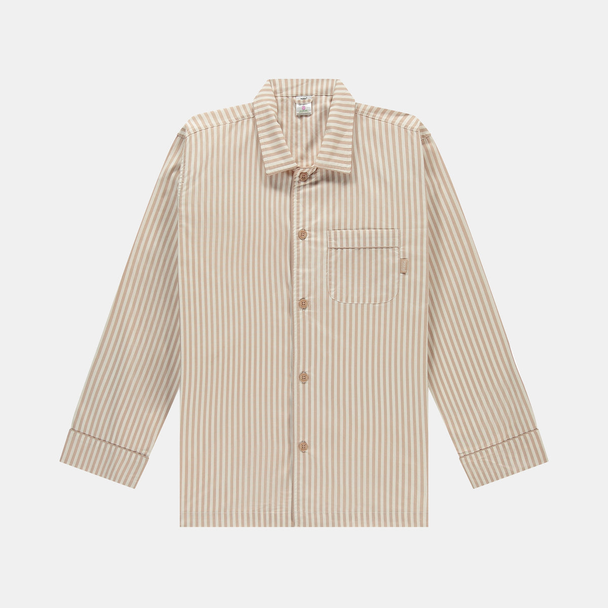 Sand Striped Pyjama Shirt